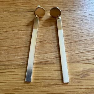 Banana Republic Gold Linear Earrings